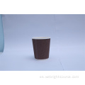 Taza de papel biodegradable de 8 oz para café